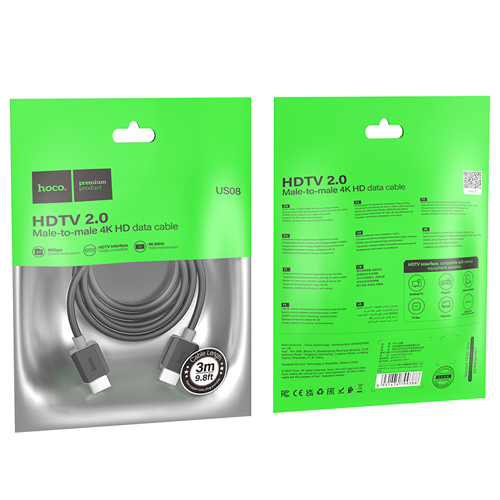 Hoco HDMI to HDMI Cable 3m US08