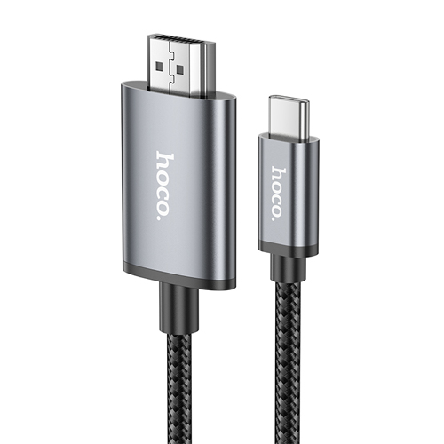 Hoco USB-C to HDMI 4K 2m Cable UA27 - Metal Gray