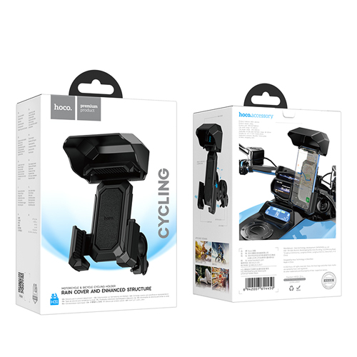 Hoco Motorcycle & Bicycle Rain Cover Phone Holder H31 - Black