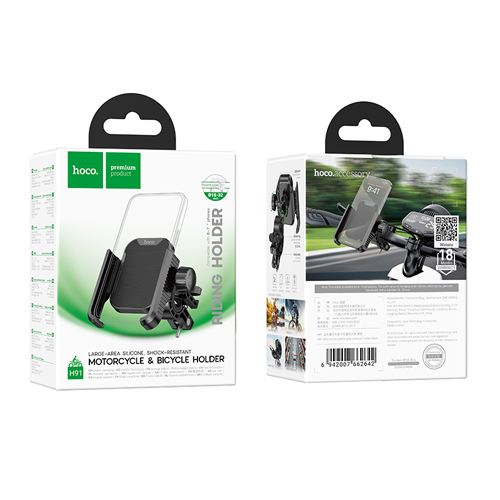 Hoco Motorcycle & Bicycle Phone Holder H91 - Black