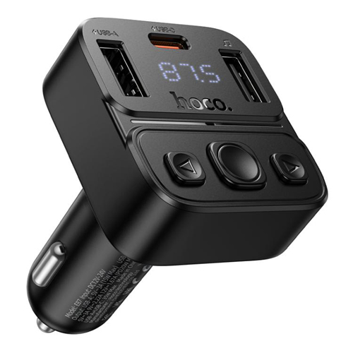 Hoco 35W Car Charger with Wireless FM Transmitter E87