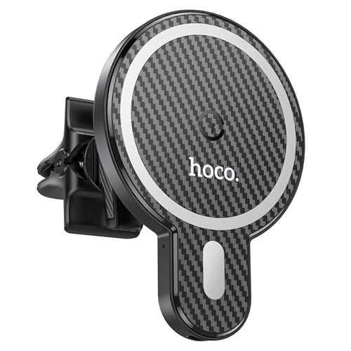 Hoco Magnetic Wireless Fast Charging Car Holder for Air Outlet CA85 - Black