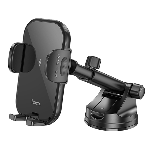 Hoco Car Holder with Wireless Fast Charging HW5 - Black