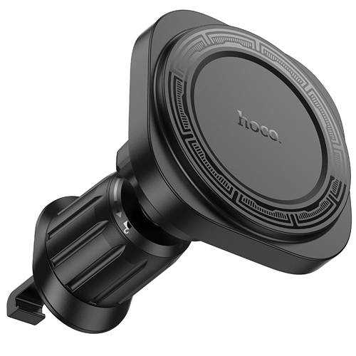 Hoco Magnetic Ring Air-Outlet Phone Car Holder H28 - Black