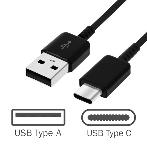Type-C to USB Cable No Packaging (1M) - Black