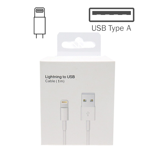 Lightning to USB Cable for iPhone in Retail Packaging (1M)