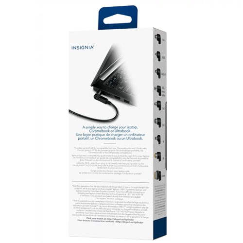 Insignia Universal Laptop Charger 65W (9 Adapter) (Brand New)