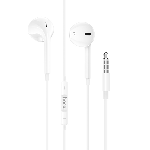 Hoco 3.5 Jack Earphones with Mic M101 Crystal – White