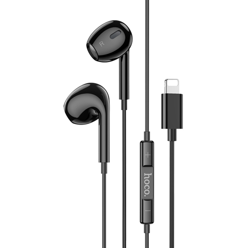 Hoco Lightning Earphones with Mic M111 Max - Black