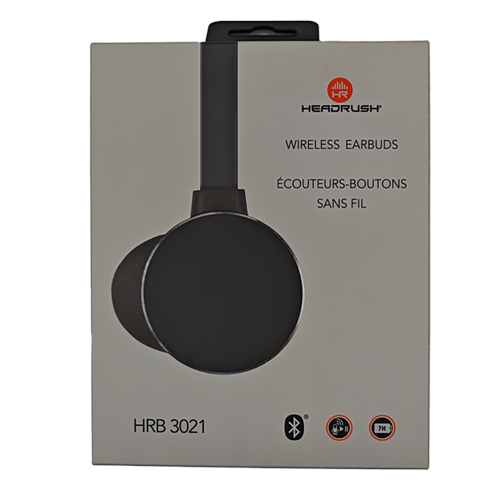Headrush Wireless Earphones Headset with Mic HRB3021 - Black