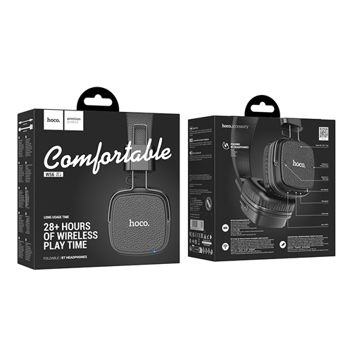 Hoco Comfortable Wireless Headphones W56 - Black