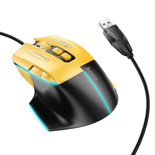 Hoco Wired Gaming Mouse GM31 - Yellow Black