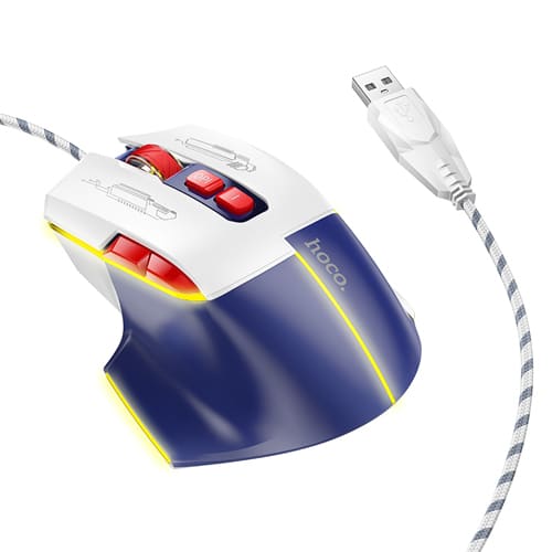 Hoco Wired Gaming Mouse GM31 - White Blue