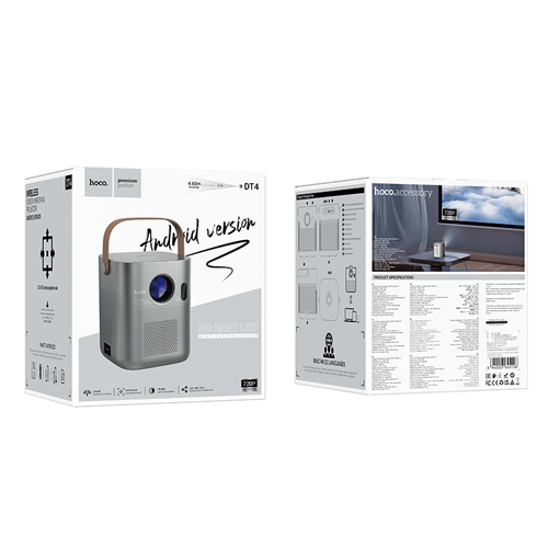 Hoco Smart Full Autofocus Projector DT4 (Android Version)