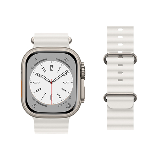 Hoco Double Silicone Strap for iWatch (38/40/41mm) WA12 - White