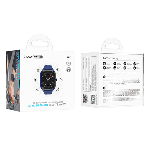 Hoco Smart Watch Sport Design Y27 (Call Version) - Blue