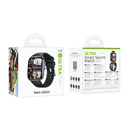 Hoco AMOLED Smart Watch Sport Design Y28 (Call Version) - Black