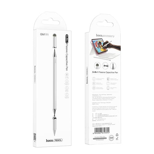 Hoco Passive 3 in 1 Universal Capacitive Pen GM111 - White