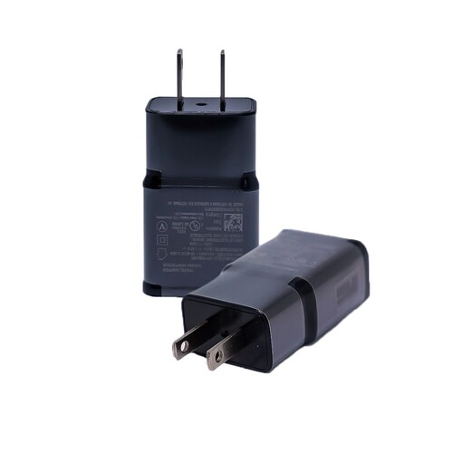 USB Wall Power Adapter Fast Charging No Packaging - Black