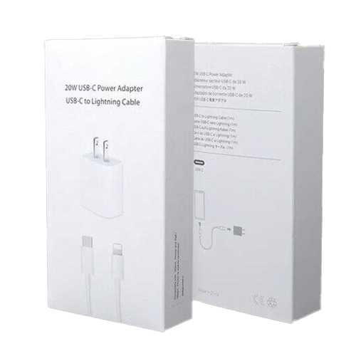 iPhone USB-C Wall Power Adapter with USB-C to Lightning Cable in Retail Packaging (20W)