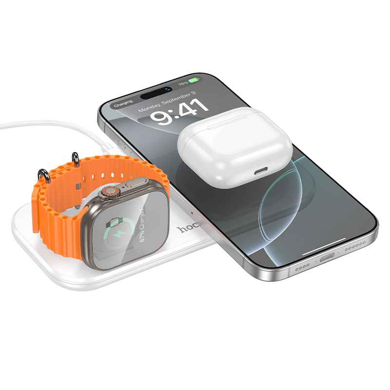 Hoco Wireless Fast Charger CW65 - White
