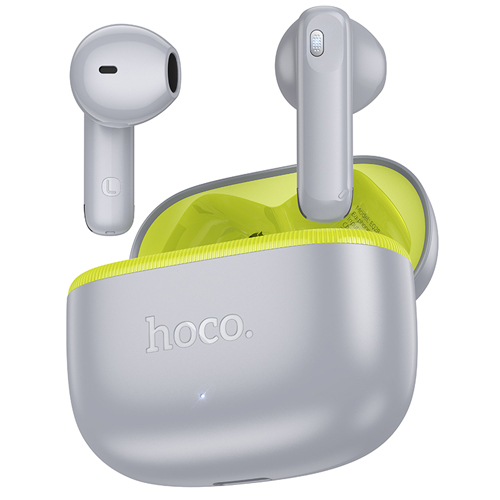 Hoco True BT Wireless Headset with Charging Case EQ28 - Light Gray