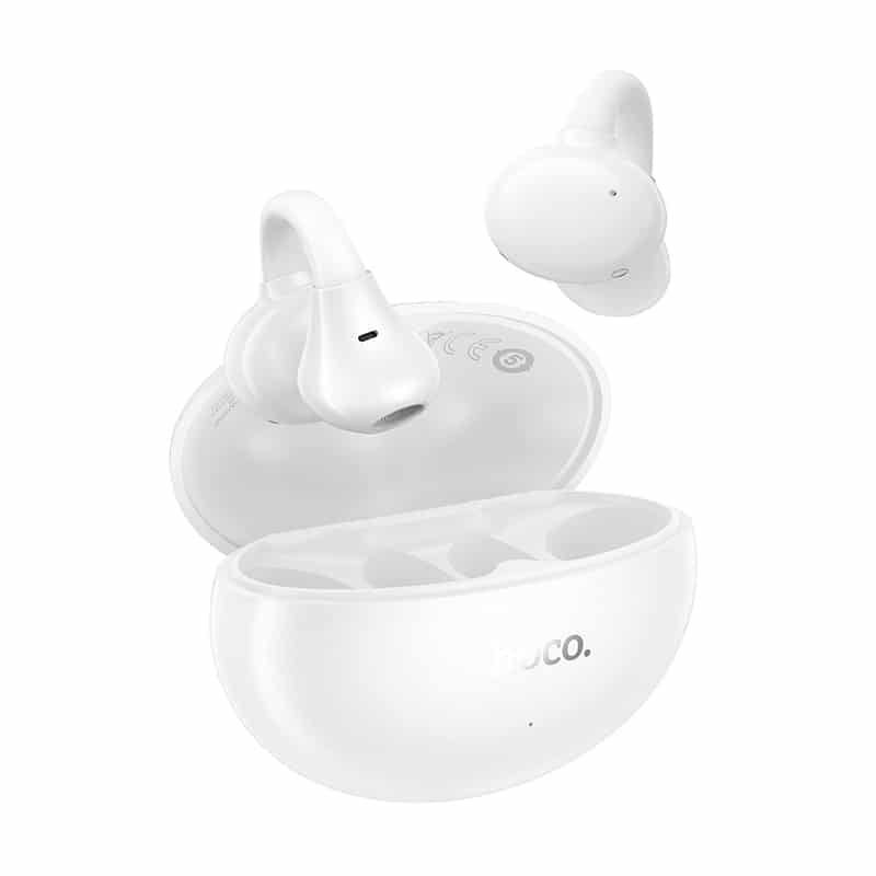 Hoco Comfortable Ear Clip Headset with Charging Case EA8 - White