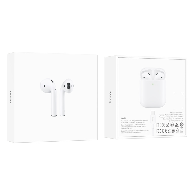 Hoco True Wireless Stereo Headset with Charging Case EW91